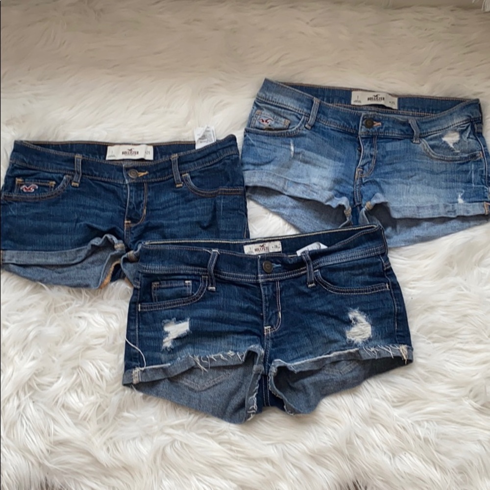 Hollister jean shorts lot